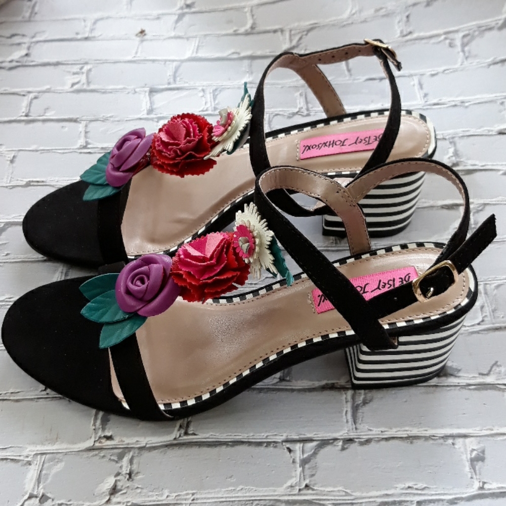 Betsey Johnson Floral Sandals